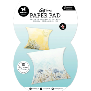 Studio Light - Blok A5 - Gave�ske papirblok - Pillowbox