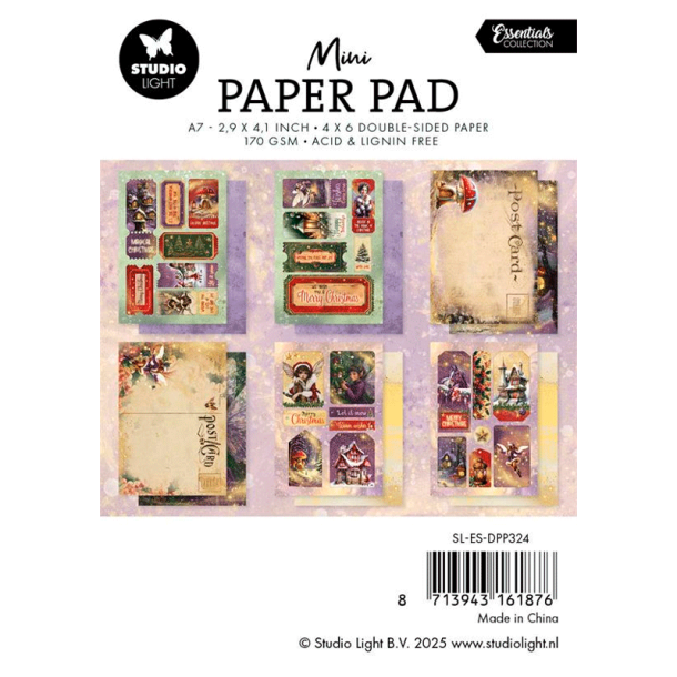 Studio Light - Blok A7 - Mini - Fairy Christmas / Fe Jul