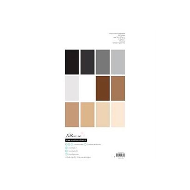 Studio Light - Blok 30x15cm - Brown and Grey / Brun og gr