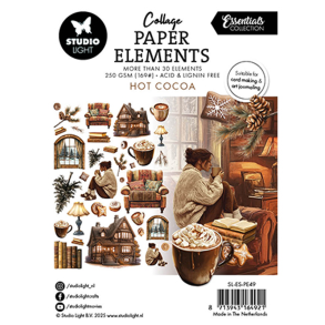 Studio Light - Collage Paper Elements - Hot Cocoa