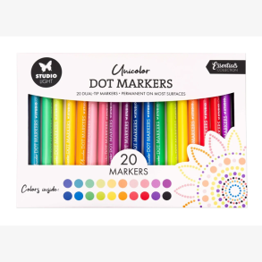 Studio Light - Dot Markers - Unicolor - 24 stk