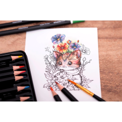 Studio Light - 12 Farveblyanter - Vandfarver