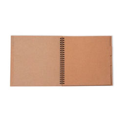 Studio Light - Spiral Passe-partout Journal - Kraft - 20 x 20 cm