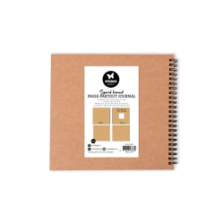 Studio Light - Spiral Passe-partout Journal - Kraft - 20 x 20 cm