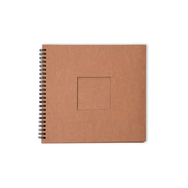 Studio Light - Spiral Passe-partout Journal - Kraft - 20 x 20 cm