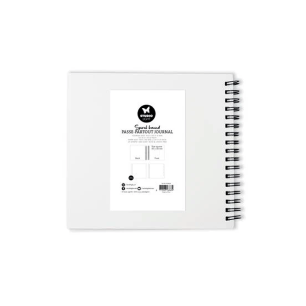 Studio Light - Spiral Passe-partout Journal - Beige - 15 x 15 cm