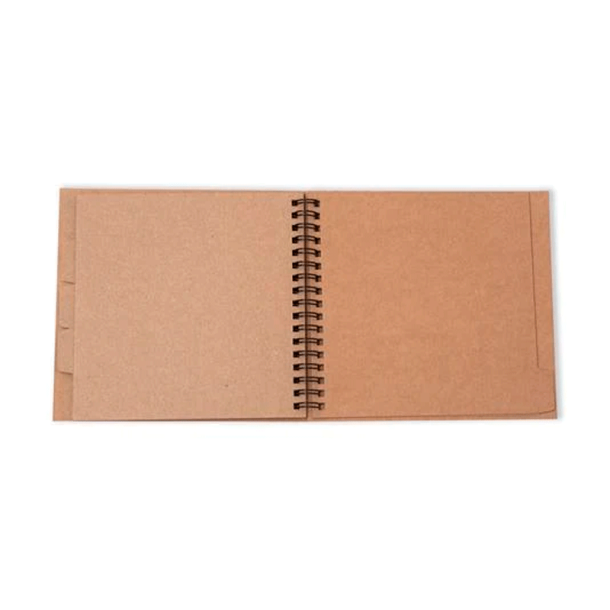 Studio Light - Spiral Passe-partout Journal - Kraft - 15 x 15 cm