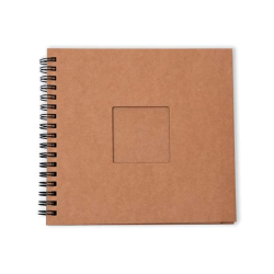 Studio Light - Spiral Passe-partout Journal - Kraft - 15 x 15 cm