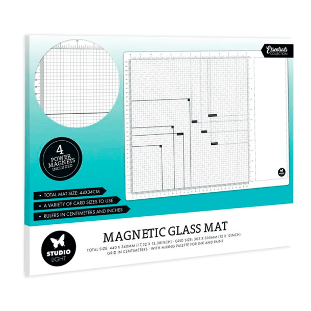 Studio Light - Magnetisk Glasmtte - Inkl. 4 magneter