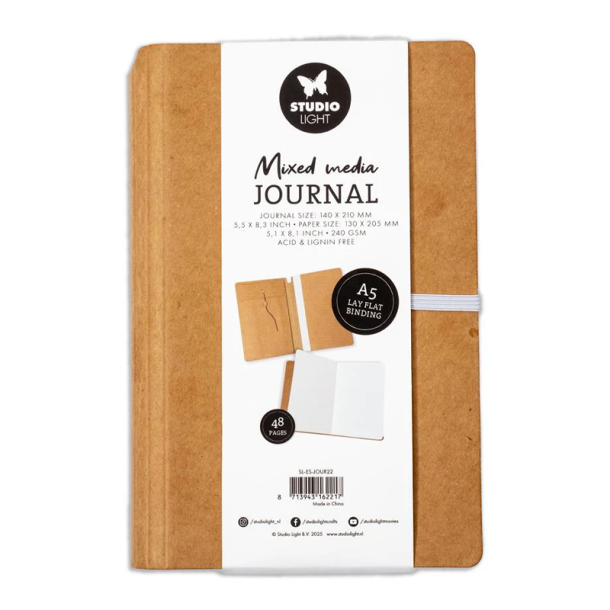 Studio Light - Mixed Media Journal - A5