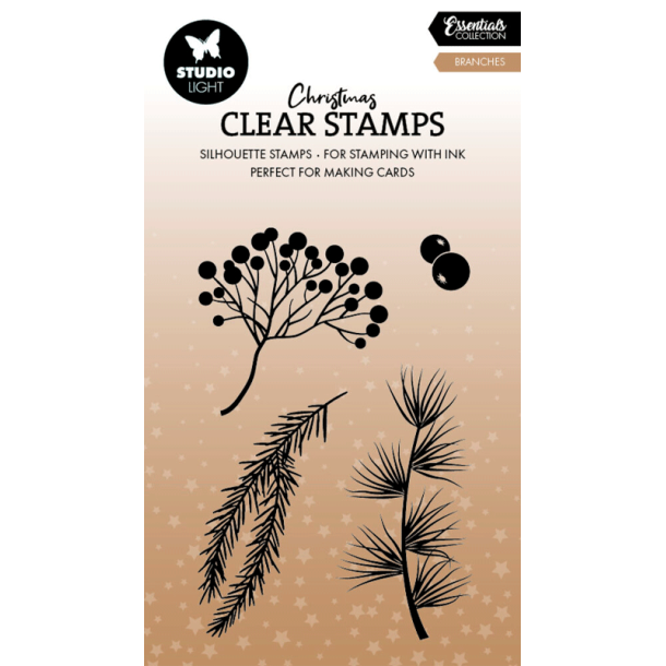 Studio Light - Stempel - Branches Christmas / Julegrene