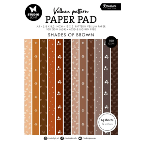 Studio Light - Blok A5 - Vellum - Spring Brown