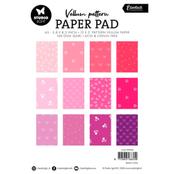 Studio Light - Blok A5  - Vellum - Spring Pink