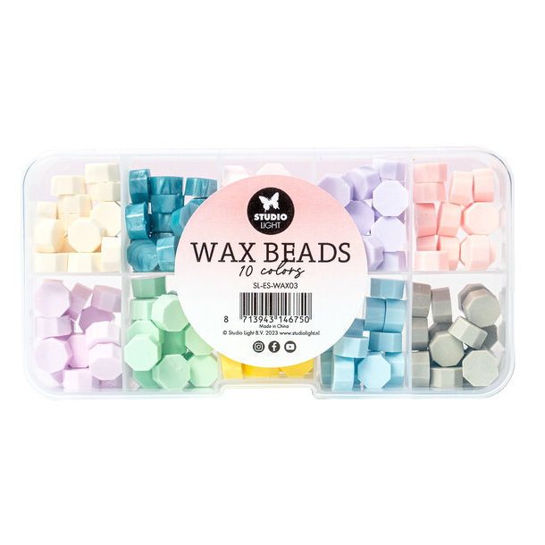 Wax Beads - Voks perler - Pastel farver