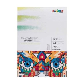 CARIOCA PLUS - Tegneblok 140g - A4 - 30 sider