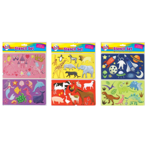 Tegne Skabelon - 3 Slags  - Assorteret - 1 stk