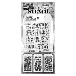 Tim Holtz - Mini Stencil Set #58