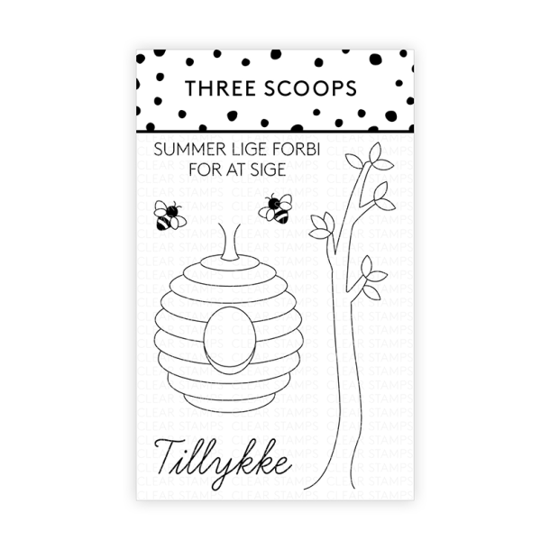 Three Scoops - Stempel - Bikube - summer lige forbi...