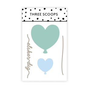Three Scoops - Die - Hjerteballon