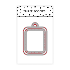 Three Scoops - Die - Mini tag firkant