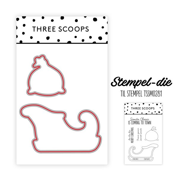Three Scoops - Die til stempel - Julemandes kande