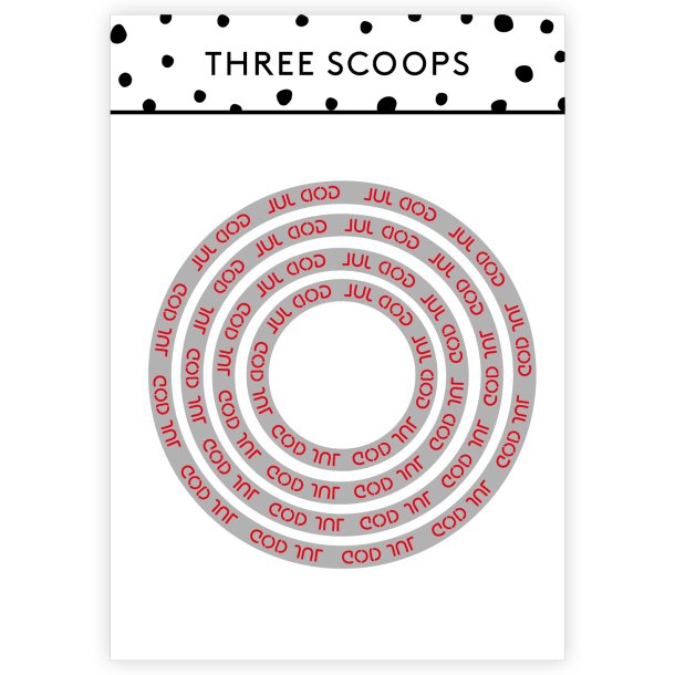 Three Scoops - Die - God jul cirkel
