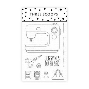 Three Scoops - Stempel - Symaskine