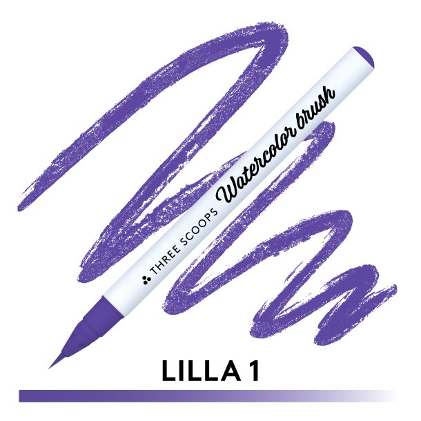 Three Scoops Watercolor Brush - Lilla 1