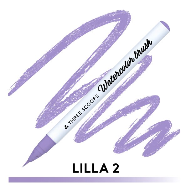 Three Scoops Watercolor Brush - Lilla 2