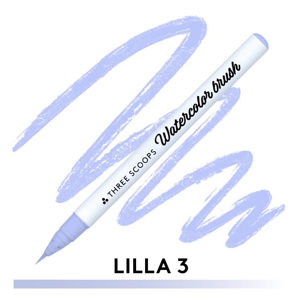 Three Scoops Watercolor Brush - Lilla 3