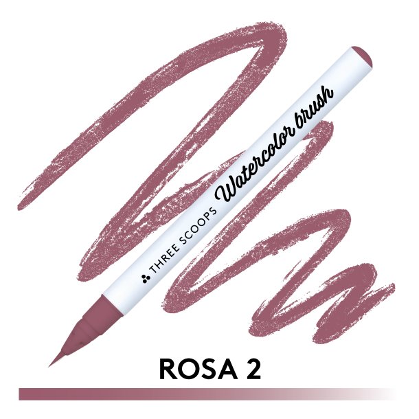 Three Scoops Watercolor Brush - Rosa 2