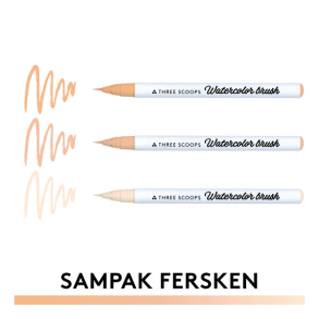 Three Scoops Watercolor Brush - Sampak Fersken