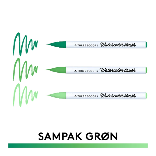 Three Scoops Watercolor Brush - Sampak Grn