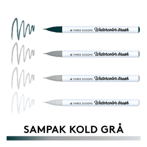 Three Scoops Watercolor Brush - Sampak Kold gr