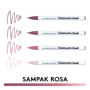 Three Scoops Watercolor Brush - Sampak Rosa
