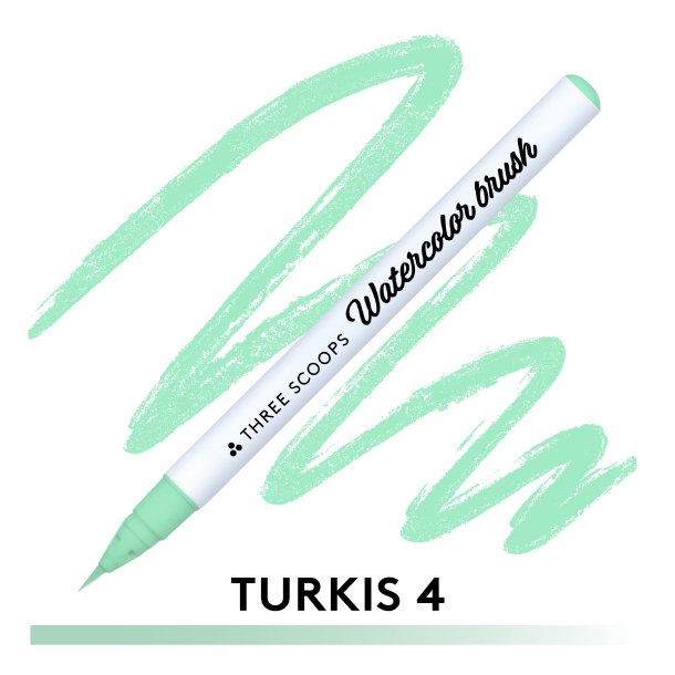 Three Scoops Watercolor Brush - Turkis 4