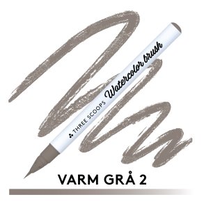 Three Scoops Watercolor Brush - Varm gr 2