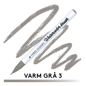 Three Scoops Watercolor Brush - Varm Gr 3
