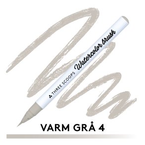 Three Scoops Watercolor Brush - Varm gr 4