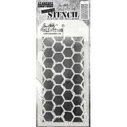 Tim Holtz - 332166 SA - Layered Stencils Brush Hex -TH-S166