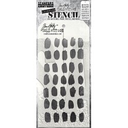 Tim Holtz - 332167 SA -Tim Holtz Layered Stencils Brush Mark - TH-S167