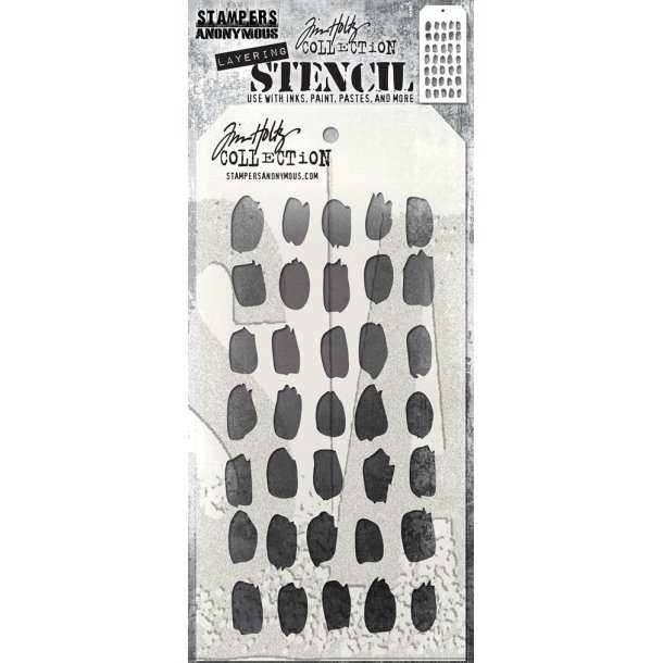 Tim Holtz - 332167 SA -Tim Holtz Layered Stencils Brush Mark - TH-S167