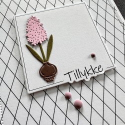 Simple and Basic - Die + stempel - Tillykke