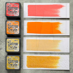 Distress Mini Oxide Kit 14 - Abandoned Coral, Carved Pumpkin, Scattered Straw, Fossilized Amber