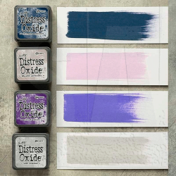 Distress Mini Oxide Kit 17 - Chipped Sapphire, Milled Lavender, Wilted Violet, Lost Shadow