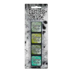 Distress Mini Oxide Kit 3 - Bundled Sage/Crushed Olive/Peeled Paint/Cracked Pistachio
