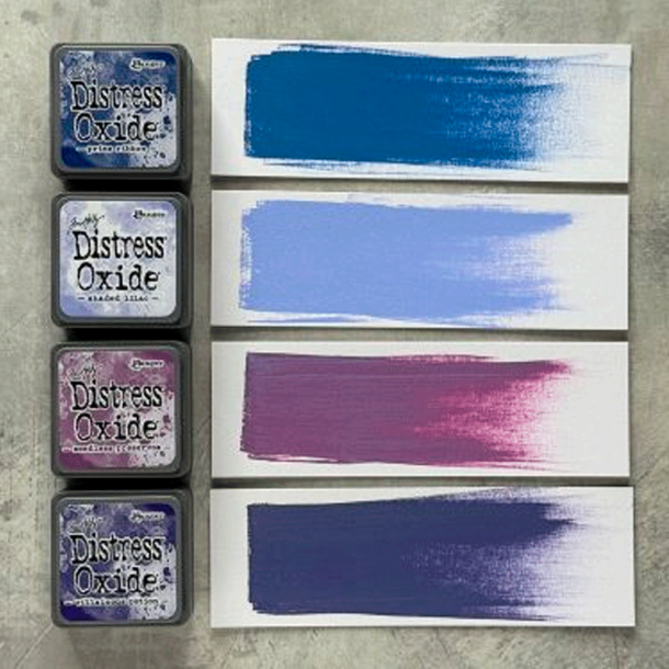Distress Mini Oxide Kit 5 - Prize Ribbon/Shaded Lilac/Seedless Preserves/Villainous Potion