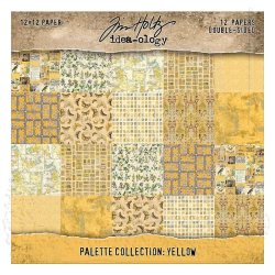 Tim Holtz - Idea-ology - Blok 12'' - Palette Collection - Yellow / Gul