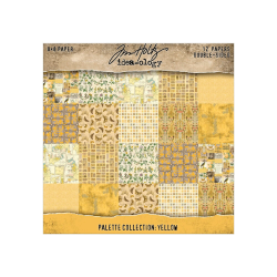 Tim Holtz - Idea-ology - Blok 8'' - Palette Collection - Yellow / Gul