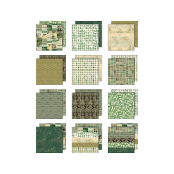 Tim Holtz - Idea-ology - Blok 8'' - Palette Collection - Green / Gr�n